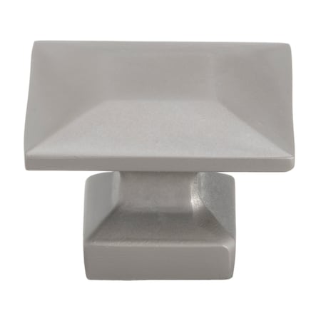 Gliderite Hardware 1-3/8 in. Graphite Gray Modern Square Cabinet Knob, 10PK 5101-GPH-10